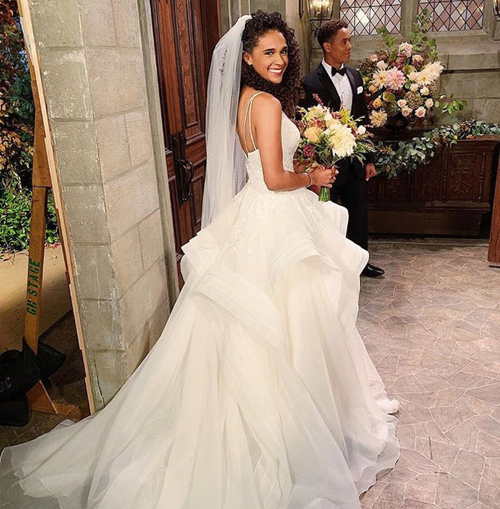 Truly zac posen wedding dress with sequin detail sale